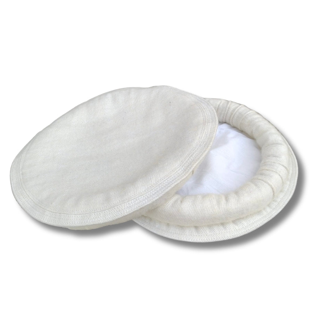 Luxury Handmade Pure Wool White Chitrali Pakol Cap