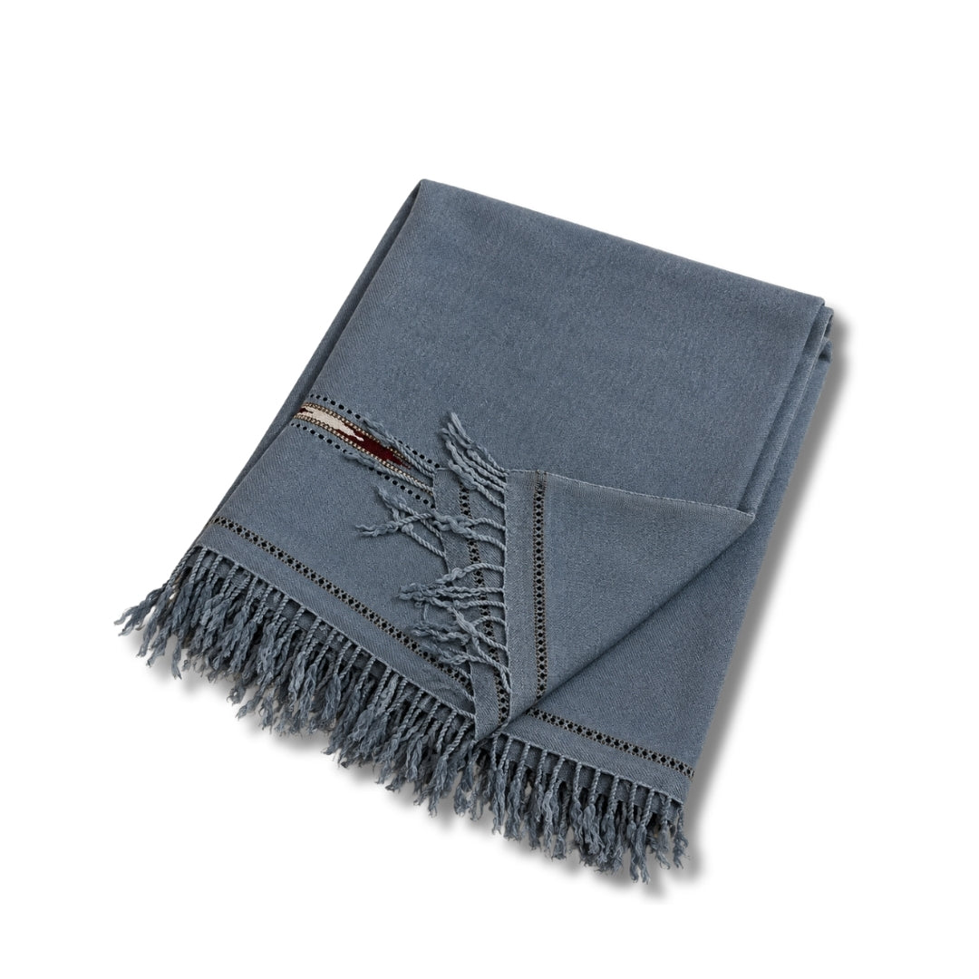 Grey Handmade Men’s Shawl | Riwayat Crafts
