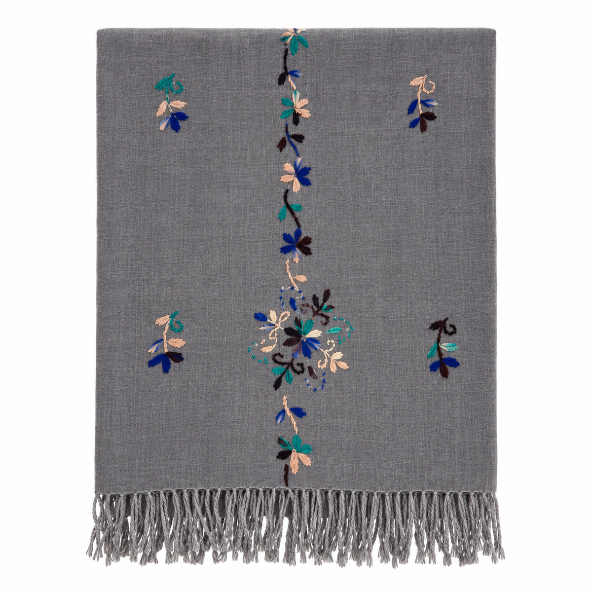 Embroidered Pashmina Blend Shawls for Women | Riwayat Crafts