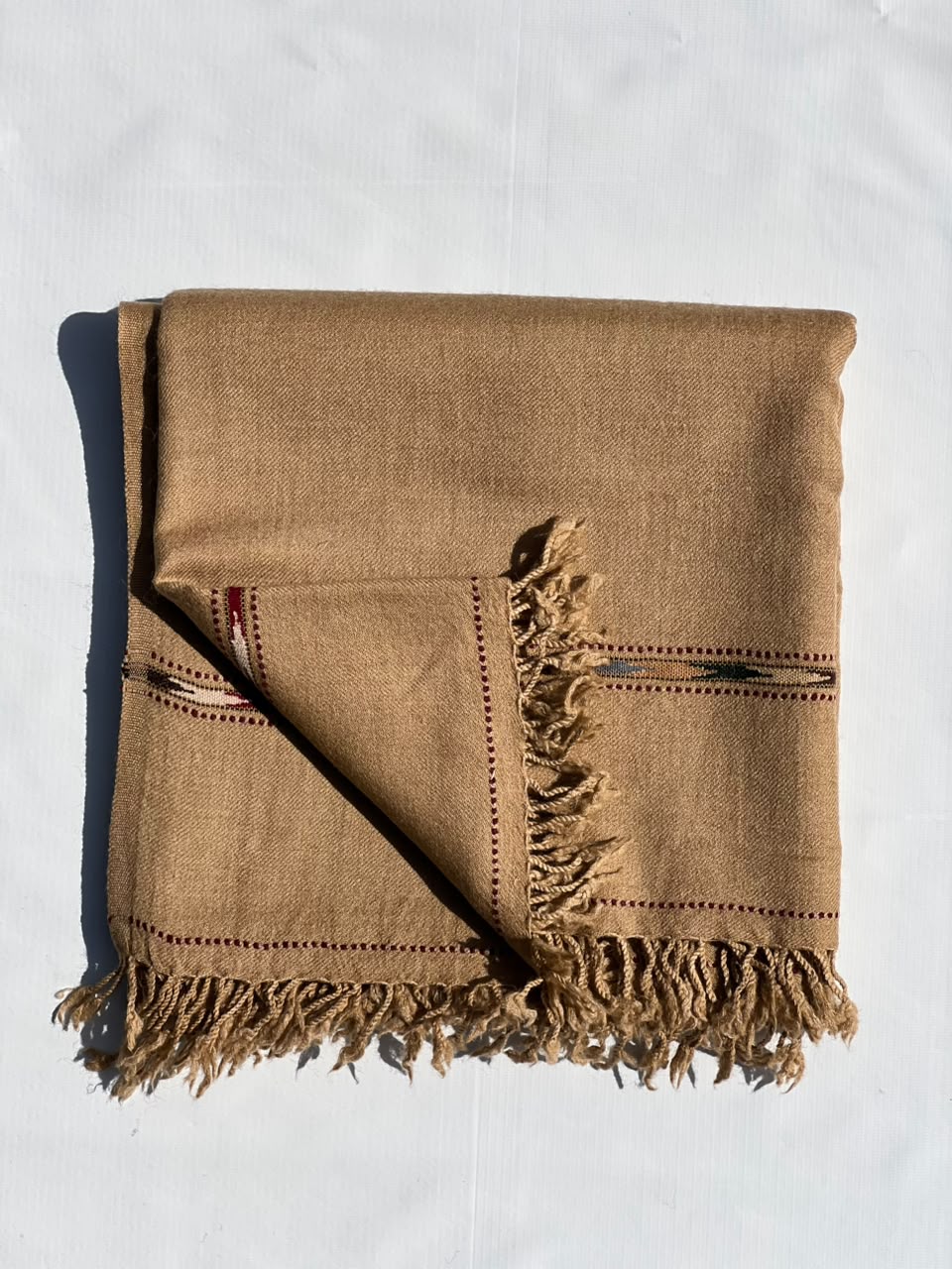 Brown Embroidered Men’s Shawl | Riwayat Crafts