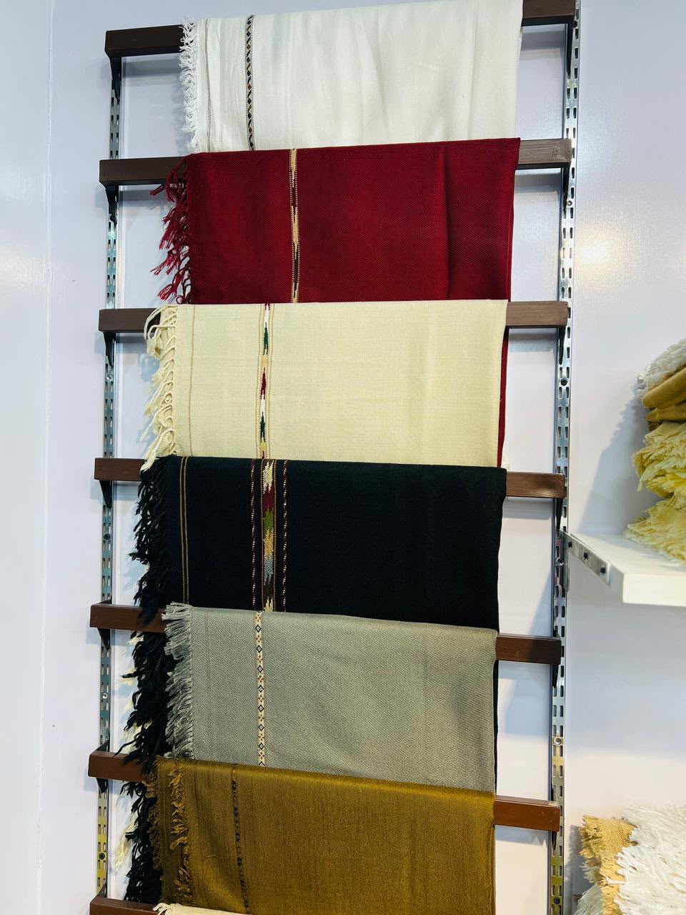 Maroon Acrylic Men’s Shawl | Riwayat Crafts